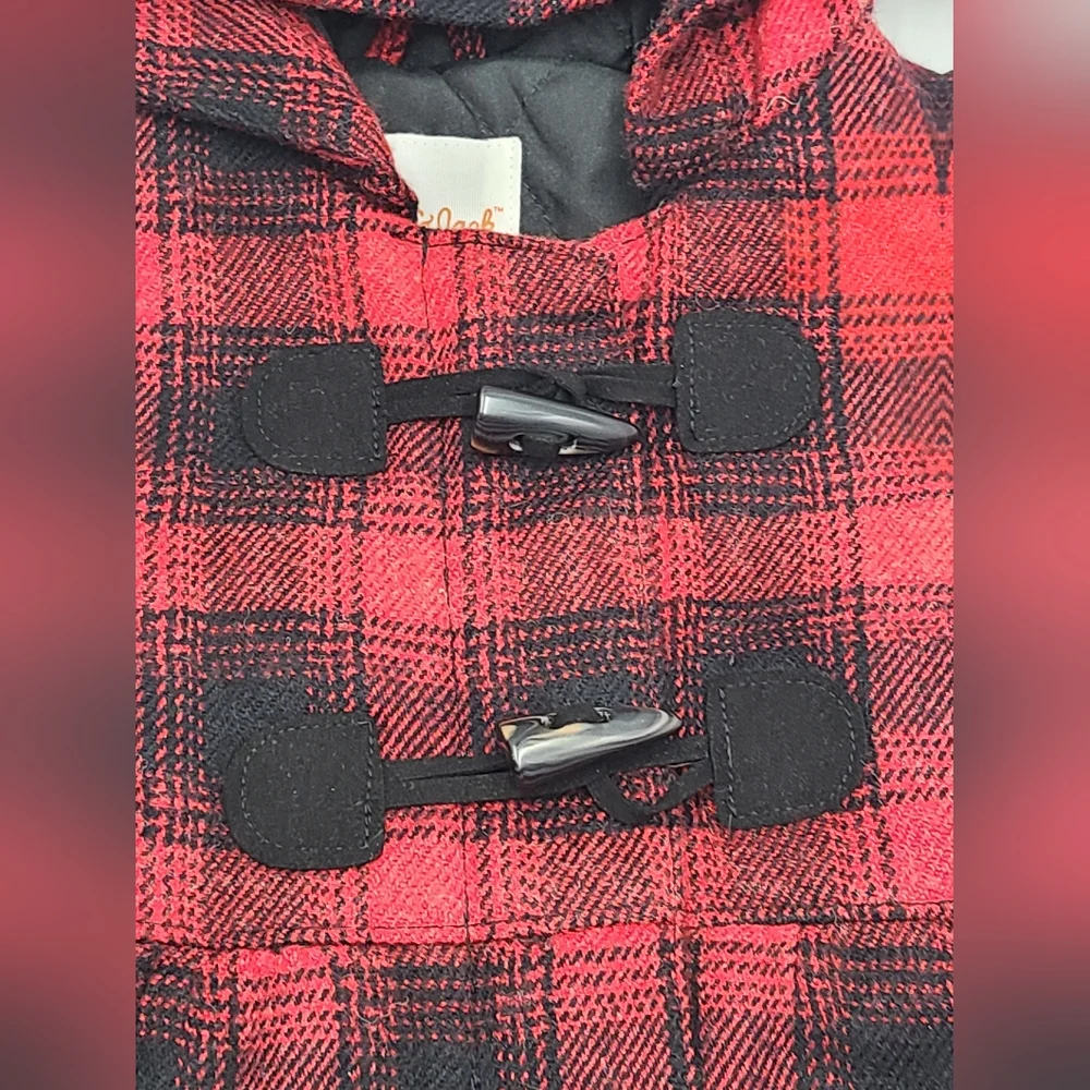 Cat & Jack girls' plaid coat size 18 months